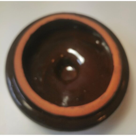 Crock Stoneware Bean Pot Vintage Double Handle Made in Taiwan Heavy Duty 1.09KG - Picture 6 of 9